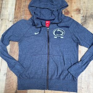 Nike Penn State Heathered Blue Full-Zip Hoodie